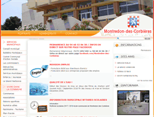 Tablet Screenshot of mairie-montredoncorbieres.fr